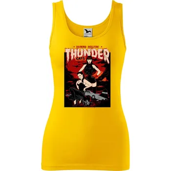 Dámské tílko s potiskem Thunder cats Velikost: 2XL, Barva: Žlutá