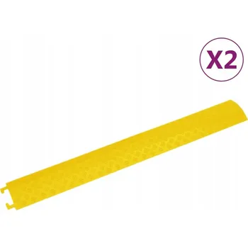 VidaXL Kabelové nájezdy, 2 ks, 98,5 cm, žluté