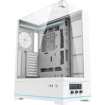 PC skříň Počítačová skříň Darkflash DY450L bez ventilátorů (bílá)
