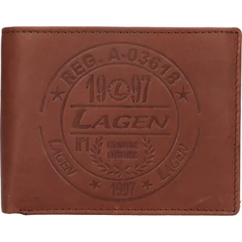 Peněženka pánská kožená peněženka A015 BRN HNĚDÁ