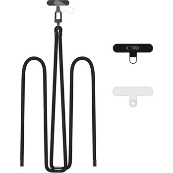 TECH-PROTECT C7S ROPE CROSSBODY STRAP BLACK/BLACK