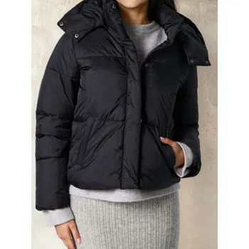 Dámský kabát Sinsay - Prošívaná puffer bunda - černá - 616FH-99X - 616FH-99X-S