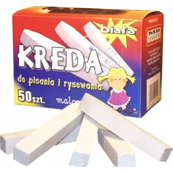 Kresba Křída na školní tabuli bílá mar-bor 50 Ks. B4