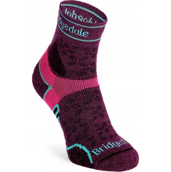 Dámské ponožky Ponožky Bridgedale LW T2 MERINO 3/4 LD damson M
