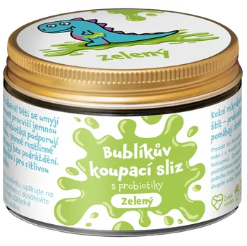 Dětský přípravek do koupele Pure Harmony Bublíkův koupací sliz s probiotiky zelený, 100 g