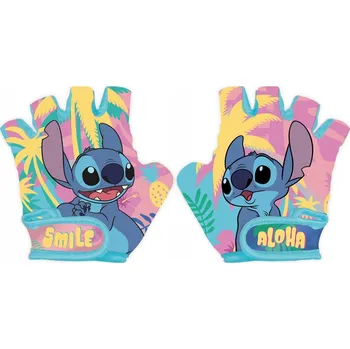 Cyklistické rukavice Cyklistické rukavice bez prstů Stitch – potvůrka (ochranné)