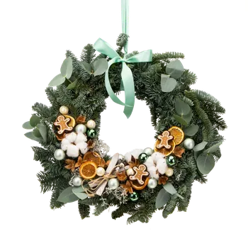 Věnec Závěsný věnec Luxury green Průměr 30 cm