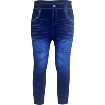 Dámské kalhoty DÁMSKÉ bezešvé LEGÍNY modré Greenice JMK007A