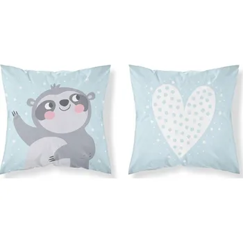 Povlak na dekorativní polštářek Povlak na polštářek Lenochod blue Bavlna, 40/40 cm