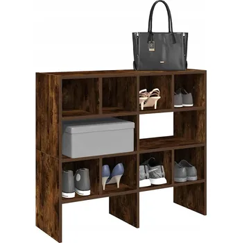 Botník Stojany na boty 2 ks, kouřový dub, 89,5x30x40 cm