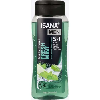 Sprchový gel Isana MEN Fresh Mint sprchový gel pro muže 5v1