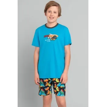 Chlapecké pyžamo Italian Fashion Komiks - bavlna Tyrkysová 4 roky