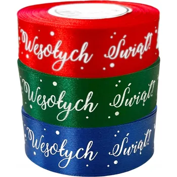 Stuha Saténová stuha 23 m x 2,5 cm červená