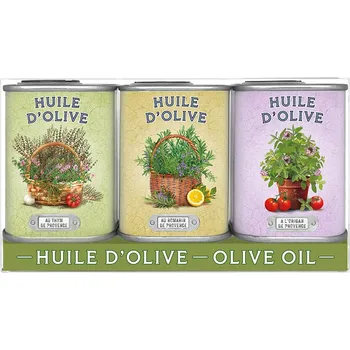 Rostlinný olej Esprit Provence Trio extra panenských olivových olejů Tymián & Rozmarýn & Oregano 3 ks