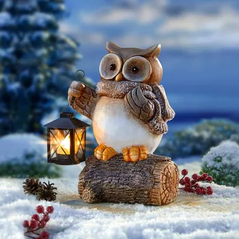 kempingová lampa Die moderne Hausfrau Dekorace Sova s lucernou 492864