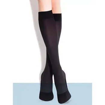 Pánské ponožky Dámské podkolenky Fiore Ula 60 den mocca/odd.hnědá Univerzální