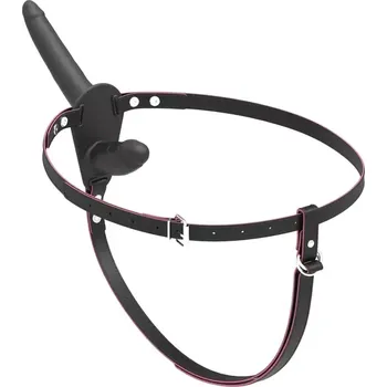 Připínací penis Dvojitý strap-on Rene s dvěma penisy