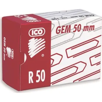 Kancelářská sponka Kancelářské sponky ICO, měděné, 50 mm, 100 ks