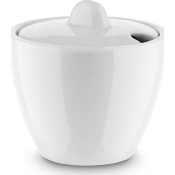 Cukřenka CUKŘENKA PORCELÁNOVÁ s víčkem NÁDOBA NA CUKR Tadar 200 ml bílá
