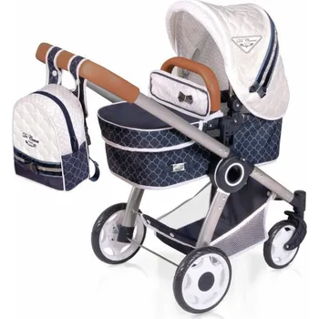 Kočárek pro panenku Skládací kočárek pro panenky 3v1 s batůžkem TOP Collection - 70 cm