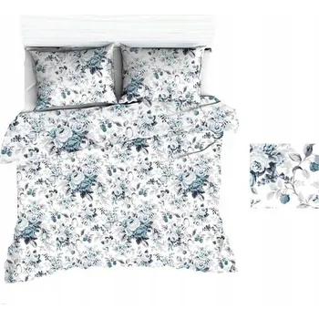 Povlečení Povlečení 140x200 bílá růže šedá mátová