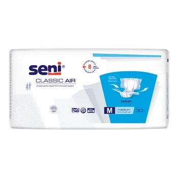 Inkontinenční kalhotky Seni Classic Air Absorpční plenkové kalhotky s lepítky vel.M 30 ks