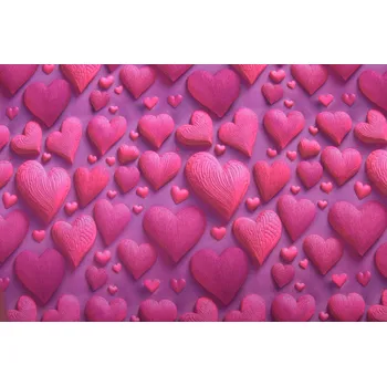 Softshell v růžové barvě s digitálním potiskem srdíček 24452/017