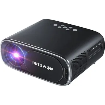 Projektor BlitzWolf BW-V4 1080p LED beamer / projektor, Wi-Fi + Bluetooth (černý)
