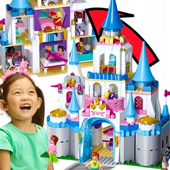 ostatní stavebnice STAVEBNICE ZÁMEK DISNEY PRINCESS LEDOVÝ PALÁC ELZY A POPELKY PRO HOLČIČKU