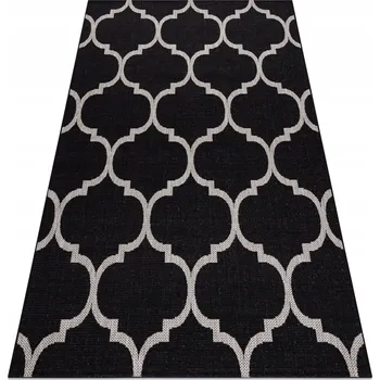 Koberec VENKOVNÍ KOBEREC TKANÝ SISAL KOBEREC 60x110 ČERNÁ JETEL #DEV1420