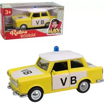 autíčko MaDe Auto Trabant-policejní, kovový (17996)