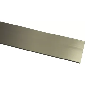 Záclona Štít ke kolejničkám vzhled ušlechtilé oceli 5cm (Kryt přední ke kolejničkám)