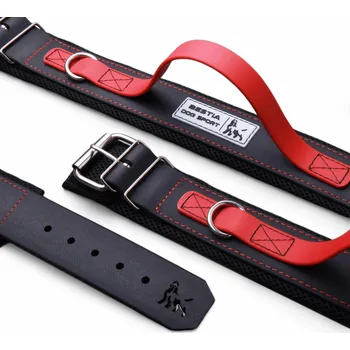 Obojek pro psa Bestia Collars Výcvikový obojek s rukojetí Bestia Collar sport červený Velikost: L