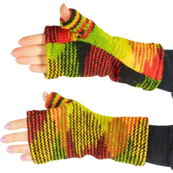 Rukavice Vlněné bezprstové rukavice Lopika Rasta Shine