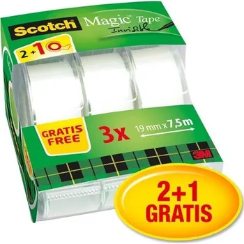 Lepicí páska Lepicí páska s odvíječem Scotch Magic, 2+1 zdarma