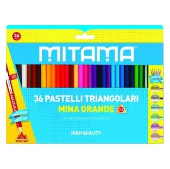 Pastelka MITAMA Pastelky trojhranné 3.3mm (36ks) (MT19932)