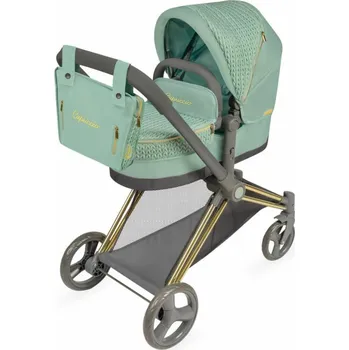 Kočárek pro panenku Skládací kočárek pro panenky 3v1 s taškou Capriccio - 73cm