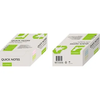 Samolepící bloček Recyklovaný bloček Q-Connect 127 x76 mm, 12 ks