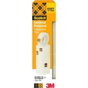 Scotch® Průhledná páska 508, 15 mm × 10 m, 10 ks