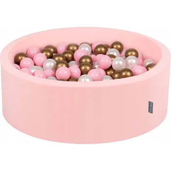 Suchý bazén KiddyMoon Suchý bazén 90x30 růžový s 200 míčky PRO DĚTI