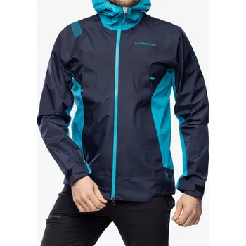 Bunda s membránou La Sportiva Discover Shell Jacket - deep sea/tropic S