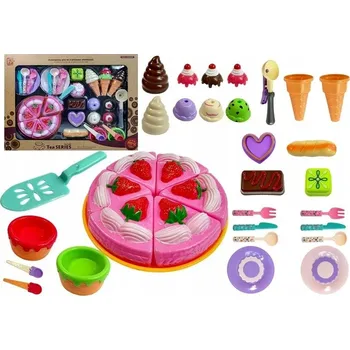 Hra na obchod DORT K ROZKRÁJENÍ ZMRZLINA SADA SLADKOSTÍ PRO DĚTI HRA NA CUKRÁRNU