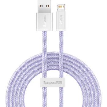 Datový kabel Kabel USB pro Lightning Baseus řady Dynamic 2, 2,4 A, 2 m (fialový)