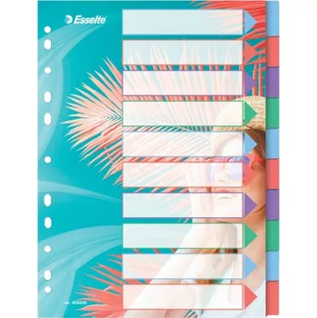 Plastové rozřazovače Esselte A4, 10 ks