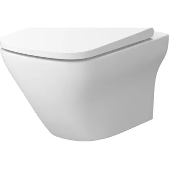 Cersanit Set B573 Larga mísa závěsná čtverec, sedátko bílá S701-609