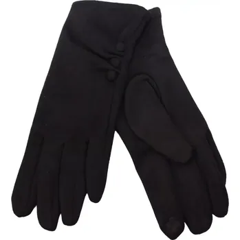Šála Dámské jednobarevné elegantní rukavice černé velikost uni