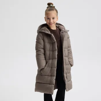 Dívčí bunda Reserved - Prošívaný kabát s ledvinkou - béžová - 247EX-80X - 247EX-80X-152