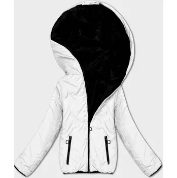 Bílo-černá oboustranná dámská bunda pro přechodné období S'West (B8546-2601) odstíny bílé XL (42)