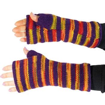 Rukavice Vlněné bezprstové rukavice Lopika Amethyst Glow
