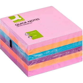 Samolepící bloček Bloček Q-Connect, 76 x 76 mm, intenzivní, 6ks